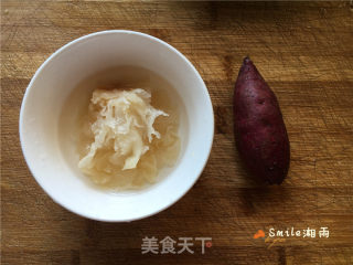 养生紫薯银耳羹的做法步骤：1