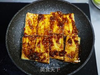 铁板豆腐❗️万能灵魂酱料㊙️煎豆腐！秒杀街边小吃的做法步骤：7