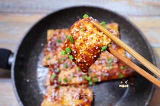铁板豆腐❗️万能灵魂酱料㊙️煎豆腐！秒杀街边小吃的做法步骤：9