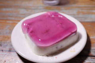 网红葡萄撞奶❗️（两种做法）葡萄椰奶冻  ❗️（超简单白凉粉版）的做法步骤：11