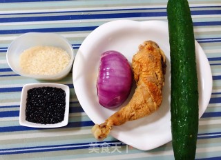 鸡腿时蔬双米粥的做法步骤：1