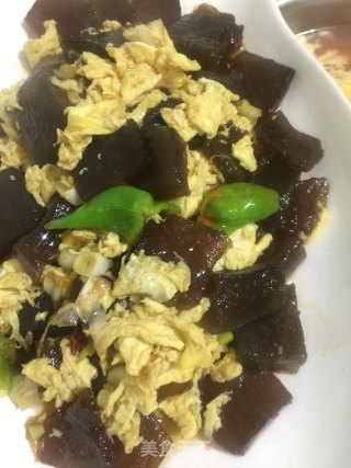 凉粉炒蛋的做法步骤：4
