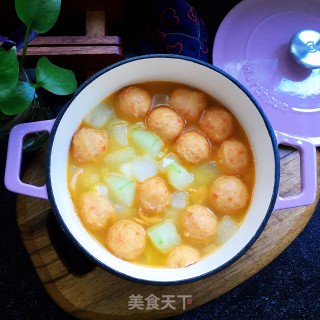 冬瓜海米鱼丸汤的做法步骤：11