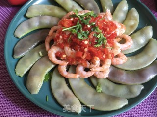 剁椒版眉豆拌甜虾的做法步骤：18
