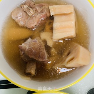 腱子莲藕汤的做法步骤：7