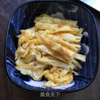 鸡蛋皮青菜汤的做法步骤：5