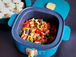 青椒鸡块的做法步骤：8