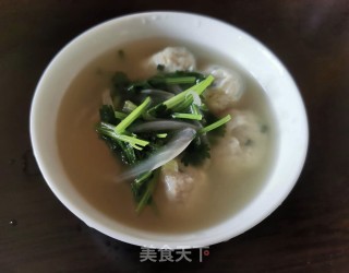 鲮鱼丸香菜汤的做法步骤：10