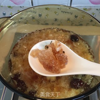 冰糖银耳桃胶羹的做法步骤：7