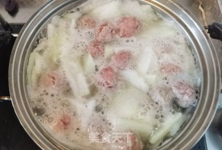 冬瓜丸子汤的做法步骤：9
