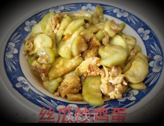 丝瓜炒鸡蛋的做法步骤：5
