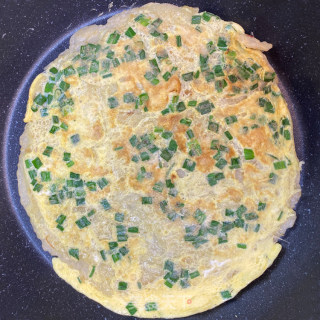 火腿猪肉鸡蛋卷饼的做法步骤：6