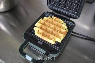 苦荞华夫饼的做法步骤：11