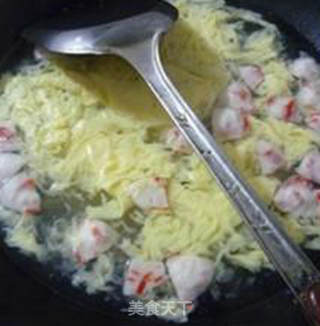 龙虾丸蛋花汤的做法步骤：8