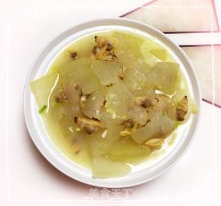 花蛤肉烧冬瓜的做法步骤：7