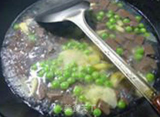 青豆笋尖鹅血羹的做法步骤：10