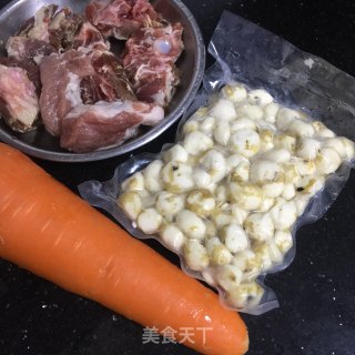 珍珠马蹄骨头汤的做法步骤：1