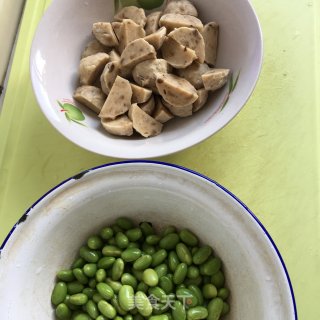 肉丸青豆烧茄子的做法步骤：2
