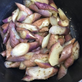 肉丸青豆烧茄子的做法步骤：4