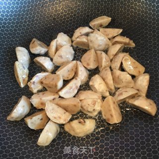 肉丸青豆烧茄子的做法步骤：5