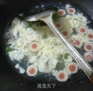 淡贝丸莴笋蛋花汤的做法步骤：9