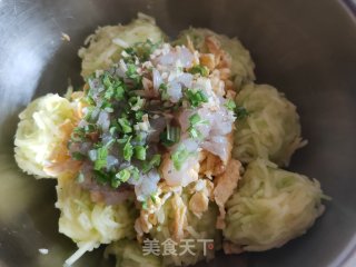 西葫芦虾仁水饺的做法步骤：12
