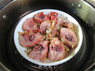 腊鸡腿蒸素鸡翅的做法步骤：8