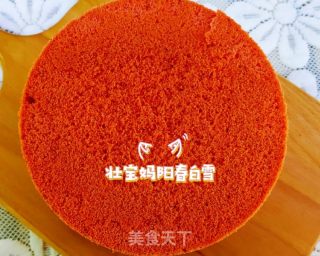 红丝绒戚风蛋糕！6寸戚风蛋糕胚！ 无泡打粉改良剂！在家轻松做出高颜值蓬松细腻的蛋糕的做法步骤：15