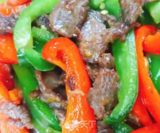 甜椒炒牛肉的做法步骤：6