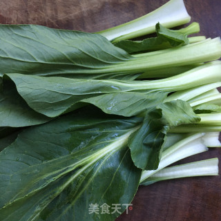 蚝油青菜竹升面的做法步骤：4
