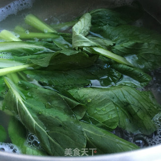 蚝油青菜竹升面的做法步骤：5