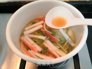 蟹柳黑豆芽汤的做法步骤：15