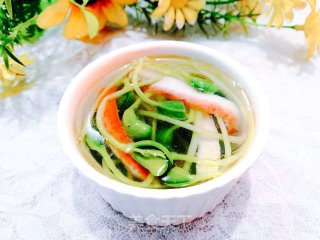 蟹柳黑豆芽汤的做法步骤：16