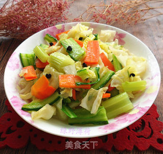 炝拌素菜的做法步骤：7