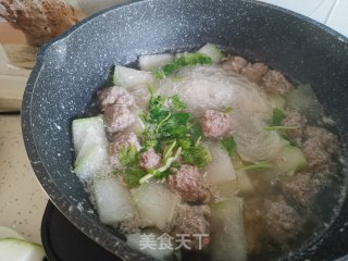 羊肉丸子冬瓜汤的做法步骤：13