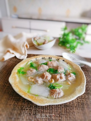 羊肉丸子冬瓜汤的做法步骤：14