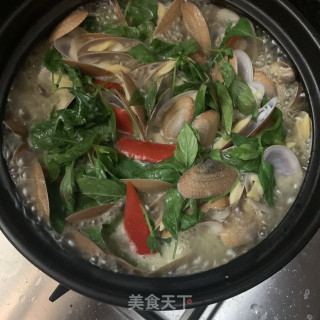 九层塔花甲煲的做法步骤：10