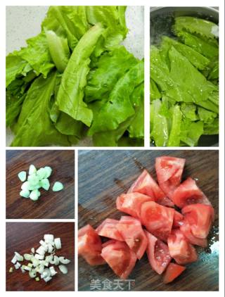 生菜番茄炒蛋的做法步骤：2