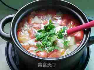 冬瓜番茄肉丸汤的做法步骤：9