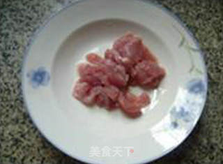 瘦肉片夜开花羹的做法步骤：2