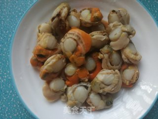 螺丝椒炒扇贝肉的做法步骤：1