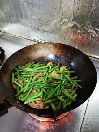 豆角炒五花肉的做法步骤：5