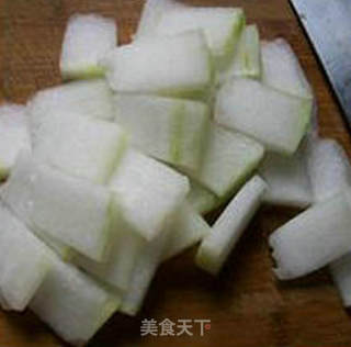 鹅血冬瓜汤的做法步骤：3