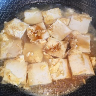 鸡蛋香煎豆腐的做法步骤：4