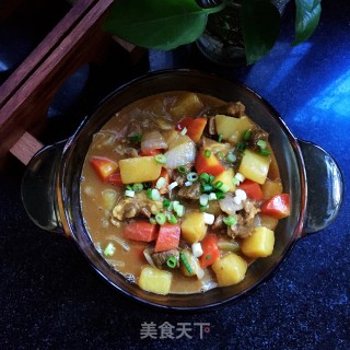 咖喱牛肉的做法步骤：16