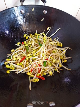 黄豆芽炒肉丝的做法步骤：6