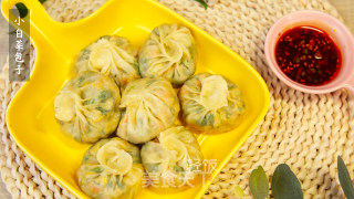 小白菜做包子丨皮薄馅多还特香，家人吃着迷！！！的做法步骤：7