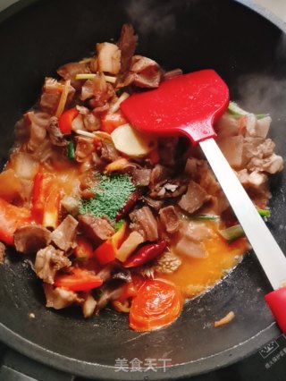 茄汁牛脸的做法步骤：5