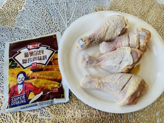 火麻仁鸡腿烧干笋的做法步骤：2