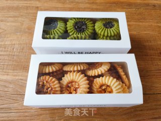 盾牌曲奇：杏仁原味，抹茶黑芝麻的做法步骤：16